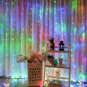 ستارة إضاءة 3\3 متر 220 فولت للديكور الخارجي والحفلات المنزلية