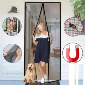 ستارة ناموسية للباب بإغلاق مغناطيسي 100×210 سم