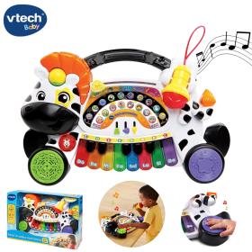 يتعلم VTech-Piano النوتات الموسيقية والآلات الموسيقية باستخدام لوحة المفاتيح التفاعلية