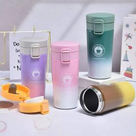 ترمس معزول من الفولاذ المقاوم للصدأ بسعة 380 مل مثالي للقهوة والشاي