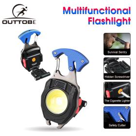 مصباح جيب متعددة الوظائف للماء قابلة للشحن سبائك الألومنيوم