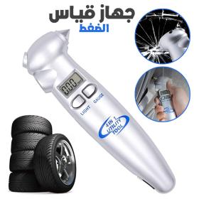 جهاز قياس ضغط الإطارات الرقمي الاحترافي 4 في 1