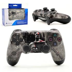 وحدة تحكم لاسلكية DualShock PS4 من SONY، بطارية قابلة لإعادة الشحن (نسخة عالية الجودة) – إصدار God of War
