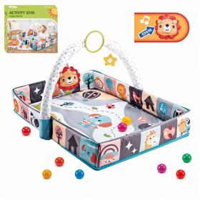 سجادة لعب 3 في 1 مع حفرة كرات