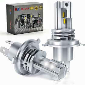 لمبات المصابيح الأمامية LED H4 مع مروحة تبريد 6500K بيضاء