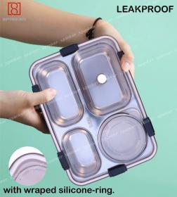 علبة طعام من الفولاذ المقاوم للصدأ---v