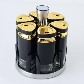 CONDIMENT SET 6pcs مجموعة توابل زجاجي فخم