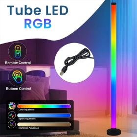 مصباح أرضي ركن RGB LED قابل للتعتيم