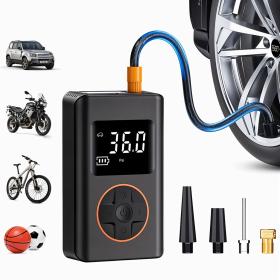 ضاغط هواء إطارات السيارة مع مقياس ضغط رقمي