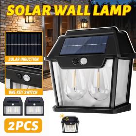 عرض خاص: مصباحان جداريان بتصميم كلاسيكي – يعملان بالطاقة الشمسية