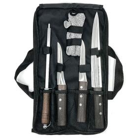 طقم سكاكين احترافي مكون من 5 قطع – حقيبة سكاكين