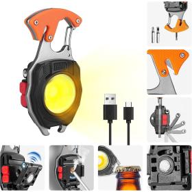 مصباح LED محمول قابل للشحن 8 في 1