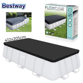 غطاء مسبح مستطيل من البولي بروبيلين 412×201 سم