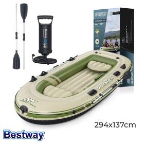 قارب Voyager X3 قابل للنفخ بطول 2.94م، مثالي للرحلات المائية والتجديف الآمن