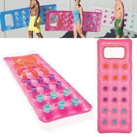 فرشة استرخاء مائية من Bestway مع نافذة شفافة – مثالية للراحة فوق سطح الماء