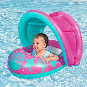 عوامة قابلة للنفخ للأطفال مع مظلة للحماية من أشعة الشمس من Bestway.