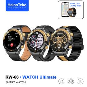 ساعة ذكية Haino Teko RW-68 مع عرض خريطة GPS و3 أساور أصلية