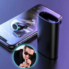 سماعة لاسلكية 3 في 1 مع باور بانك 1000 مللي أمبير ومشعل مدمج