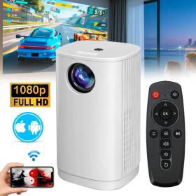 جهاز عرض محمول لاسلكي LED بدقة 1080p مع مكبر صوت