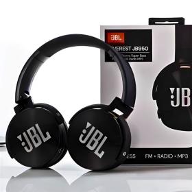 سماعة رأس JBL JB950 لاسلكية مع ميكروفون للاتصال والموسيقى بجودة عالية.