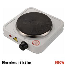 لوحة طبخ كهربائية بقوة 1000 واط، تسخين سريع وحرارة قابلة للتعديل، مثالية للمنزل أو السفر.