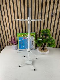 حامل عرض مجوهرات وقطع صغيرة بثلاث طبقات دوّارة قابلة للتعديل