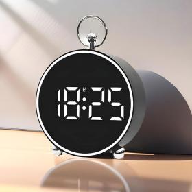 ساعة LED رقمية مع عرض درجة الحرارة