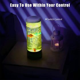 إضاءة محيطة بأسماك المحيط، طاولة مكتب لتزيين الإضاءة الليلية