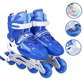 بكرات محاذاة مريحة للأطفال مع عجلات RGB مقاس 35-38 / 38-42 / 30-32