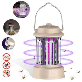 فانوس طارد الناموس ومصباح للتخييم 2 في 1 ضوء 62 الأشعة فوق البنفسجية قابل لإعادة الشحن