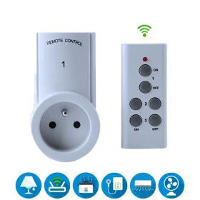 مقبس طاقة ذكي مع جهاز تحكم عن بعد لاسلكي