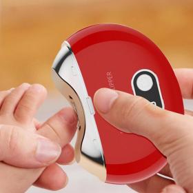 مقص أظافر كهربائي وأوتوماتيكي، مضاد للرذاذ، محمول، للأطفال والكبار