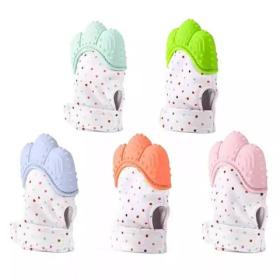 عضاضة سيليكون للأطفال، خالية من مادة BPA، ناعمة، تمتص بالإصبع،