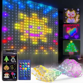 ستارة RBG خفيفة مع جهاز تحكم عن بعد والتحكم في التطبيق